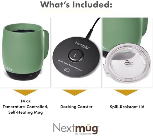 Nextmug - Temperature-Controlled, Self-Heating Coffee Mug