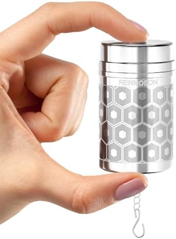 Reinmoson Mini Tea Strainer for Loose Tea Fine Mesh Tea Infuser 1.2”x2.2”