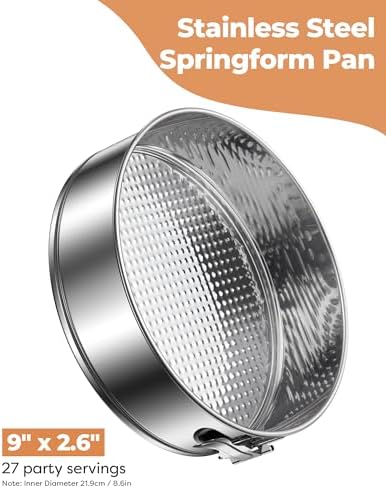 Kootek Cake Pan, Springform Pan with Removable Bottom, 9 Inch, Round