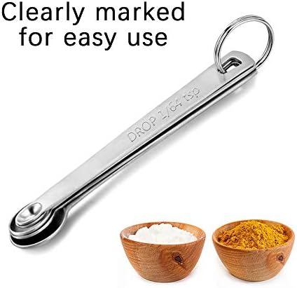 2Pack Mini Measuring Spoon Set, Small Teaspoon for Tiny Measurement