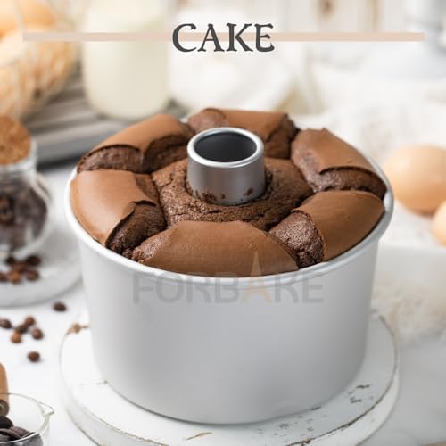 7-Inch Chiffon Cake Pan, Anodized Aluminum with 2 Removable Bottoms