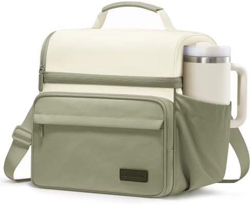 LOVEVOOK Lunch Bag for Men Women, Insulated Lunch Box, Large Cooler Lunbox