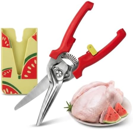 Kitchen Scissors, Stainless Steel Poultry Shears, Sharp Heavy Duty Scissors