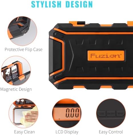 Fuzion Digital Pocket Gram Scale, 200g x 0.01g Jewelry Scale High Precision
