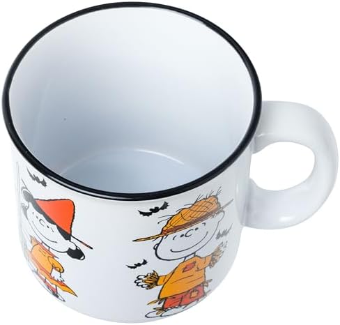 Silver Buffalo Peanuts Halloween Squad Costumes, Ceramic Camper Mug, 20oz