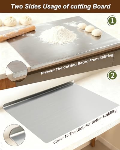 304 Stainless Steel Cutting Board for Kitchen Countertop