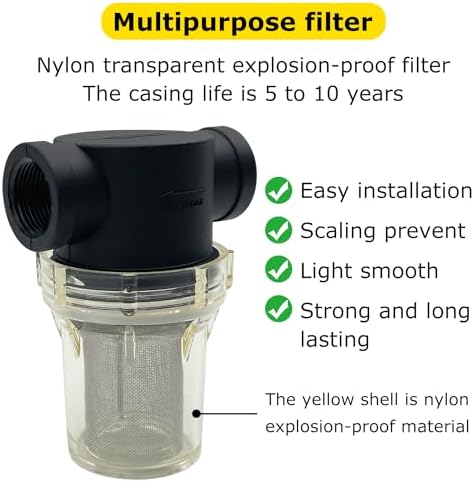Female NPT in-Line Strainer with Stainless Steel Filter Screen (1 inch 40 mesh)
