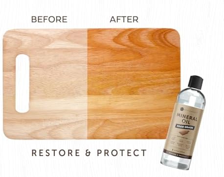 Kate Naturals Mineral Oil for Wood Cutting Board, Food Grade, Odorless,16oz