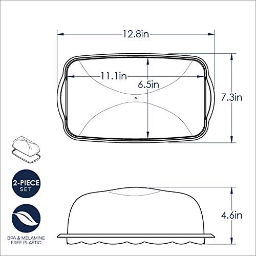 Nordic Ware Loaf Cake Keeper, Blue,12.8" L x 7.3" W x 4.6" H, Loaf Keeper (Pack of 3)