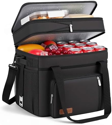 MIYCOO Cooler Bag with Expandable Double Deck, 60 Can Leakproof Cooler