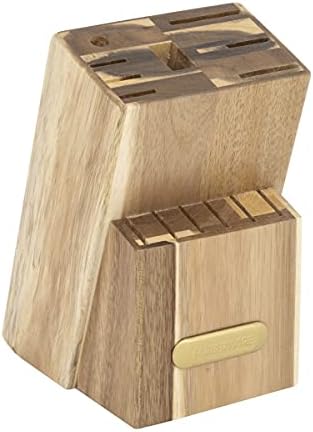 Farberware Kitchen Knife Block Set with Black Soft-Grip Handles and Graphite Block - with Chef Knife, Steak Knives, Shears and Sharpening Steel, 15-Piece (Pack of 2)
