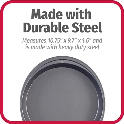 GoodCook 9-Inch Round Nonstick Cake Pan Set (2-Pack) – Heavy-Duty Carbon Steel Bakeware with Easy-Clean Non-Stick Coating – Oven & Dishwasher Safe Baking Pans for Layer Cakes, Cheesecakes, and More