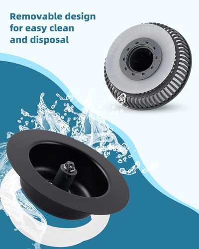 Universal 3 in 1 Kitchen Sink Drain Strainer Stopper Combo, Matteblack