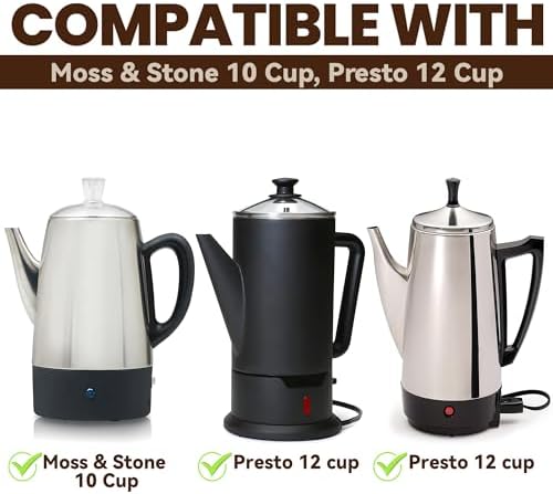 Percolator Coffee Filters for Presto Coffee Percolator Electric 12 Cup
