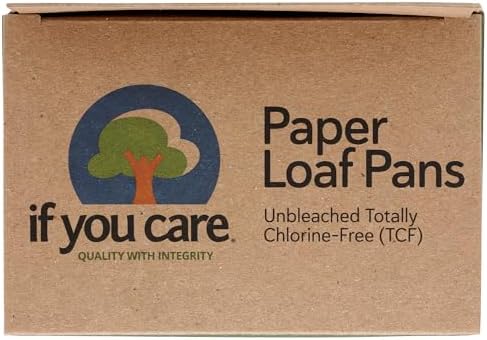 IF YOU CARE FSC Certified Paper Loaf Baking Pans, 4-count
