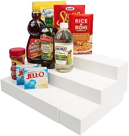 Dial Industries 3 Tier Expandable Pantry Cabinet Shelf Organizer, Mega