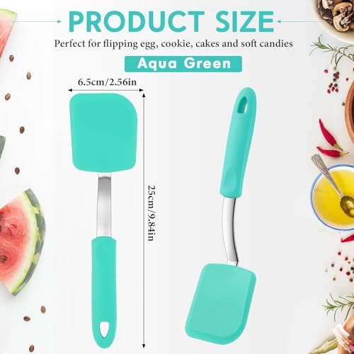 Small Silicone Spatula Mini Silicone Cookie Spatula, Green