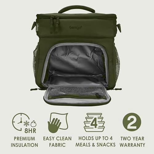 Bentgo Prep Deluxe Insulated Meal Prep Lunch Bag for Adults, Holds 5 Meals