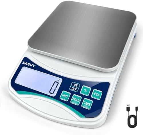 Baking Scale, Digital Lab Scale for Precise Measurements, Lightweight and Portable