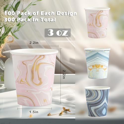 BYSNOW 1200 Pack 3 oz Paper Cups, Small Disposable Bathroom Cups