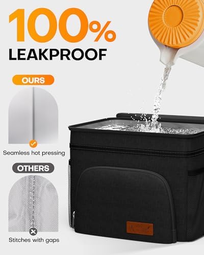HOTOR Insulated Lunch Box Men Women Leak-Proof Cooler Lunch Bag 15L