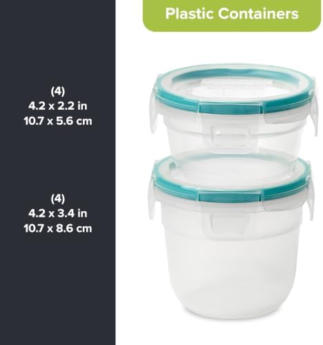 Snapware Plastic Total Solution (8-Pack) Food Storage Containers Set