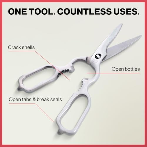 Kitchen Scissors & Shears – All Stainless Steel, Come-Apart