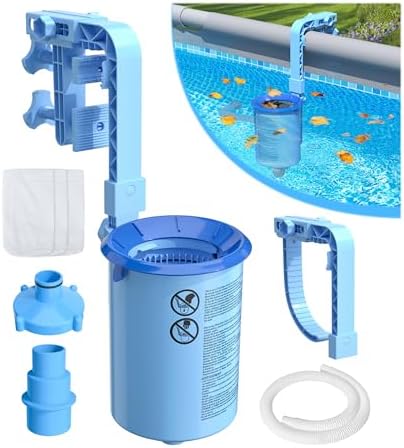 BluSwim Above Ground Pool Surface Skimmer with 3 Filter Socks