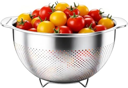 Greentainer Stainless Steel Colander with Handle (3.5QT)