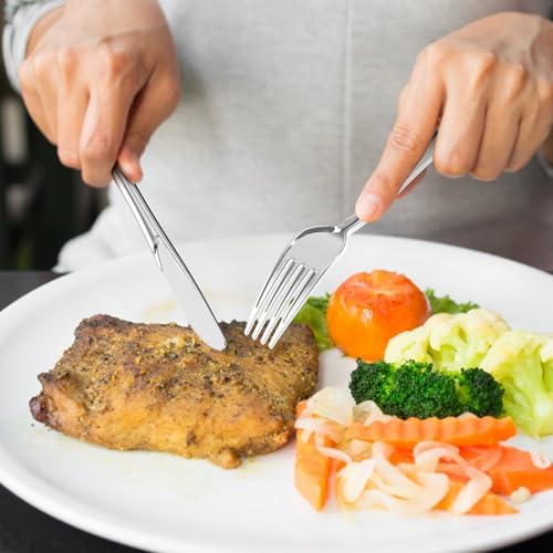 Dealusy 200 Count Heavy Duty Silver Plastic Silverware