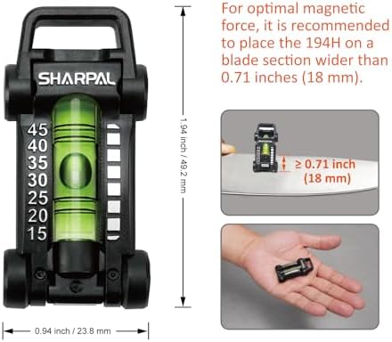 SHARPAL 194H Whetstone Knife Blade Sharpener Sharpening Stone Angle Guide