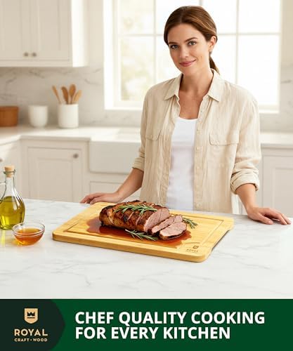 ROYAL CRAFT WOOD Bamboo Cutting Board