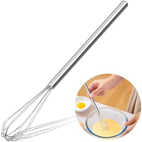 10 Inch Mini Whisk, 304 Anti-Rust Stainless Steel Small Whisks