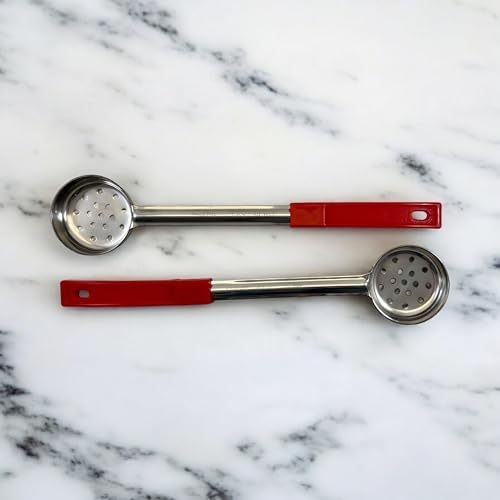 2 oz Slotted Stainless Steel Portion Control Ladle Spoodle - [Pack of 2]