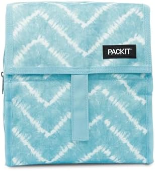 PackIt Freezable Lunch Bag, Aqua Tie Dye