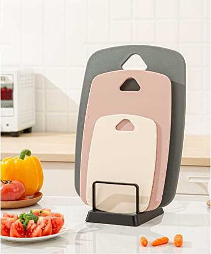 Cutting Boards for Kitchen,Plastic Cutting Board Set of 3, Thick Chopping Boards for Meat, Veggies, Fruits, with Easy Grip Handle,Dishwasher Safe (Pink, 3Pcs) (Pack of 2)