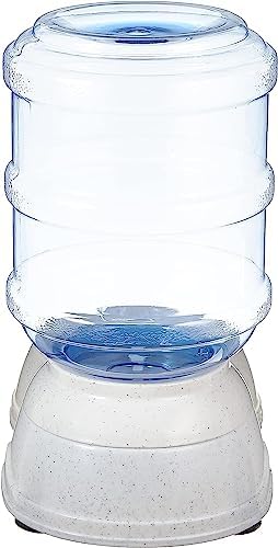 Amazon Basics Gravity Pet Water Dispenser for Cat and Dog, Easy to Clean, 135.3fl.oz Capacity, Small (Pack of 4)