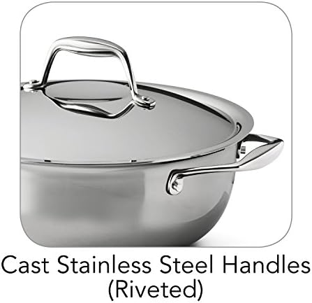 Tramontina Signature Tri-Ply Clad Stainless Steel 4-Quart Universal Pan
