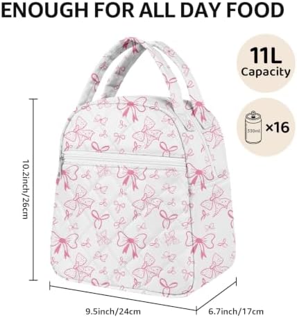 Paquesta Lunch Bag Women Stylish Quilted Lunch Boxes for Adult
