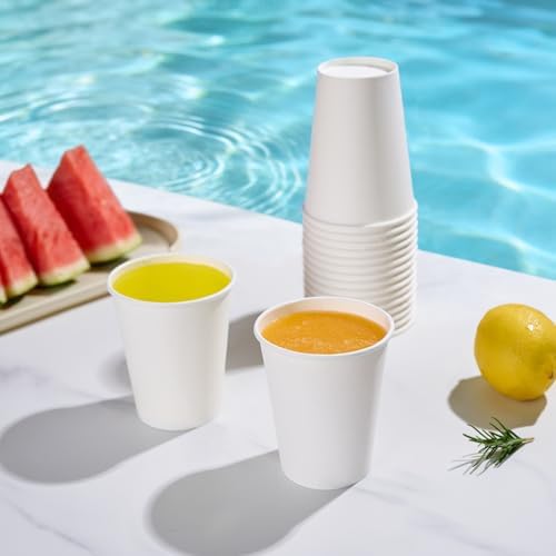 LITOPAK 240 Pack 12 oz Paper Cups, White Disposable Coffee Cups