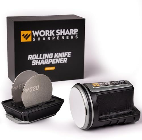 Work Sharp Rolling Knife Sharpener- 4 Sharpening Angles - For All Kitchen Knife Sets