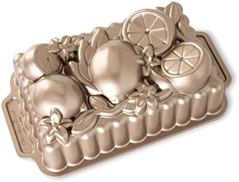 Nordic Ware Citrus Blossom Loaf, 6 Cup, Toffee