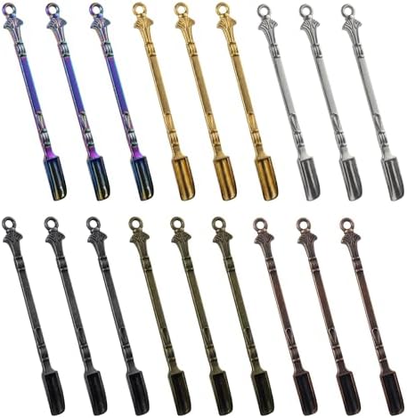 18-Pack Mini Spoons Metal Tiny Shovels 3-Inch Small Medicine Spoon