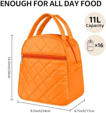 Paquesta Lunch Bag Women Stylish Quilted Lunch Boxes for Adult
