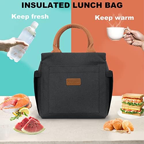 Joymee Insulated Lunch Box With Adjustable Strap Large - Black