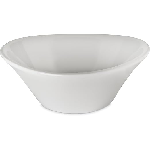Carlisle FoodService Products Stadia Resuable Plastic Bowl for Home and Restaurant, Melamine, 32 Ounces, Greige, (Pack of 12)