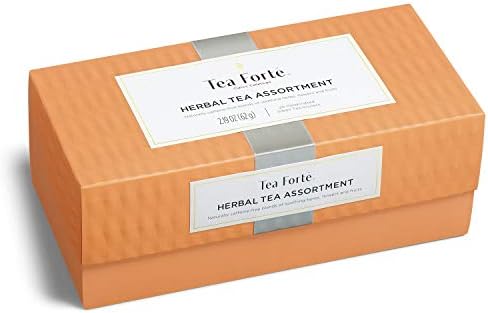 Tea Forte Tea Sampler, 20 Pyramid Infuser Bags, Premium Tea Gift Set