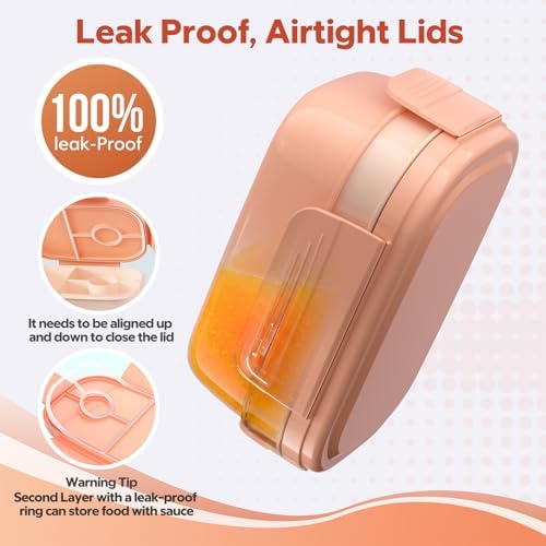 Bento Box Adult with Insulated Lunch Bag - 3 Stackable Leak-Proof Lunch Box