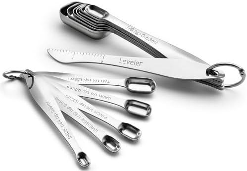 Spring Chef Nesting Stainless Steel Measuring Spoons Set of 13 with Leveler