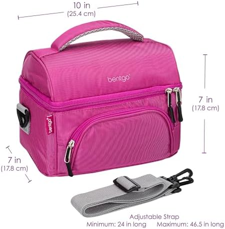Bentgo Deluxe Insulated Lunch Bag with Adjustable Strap & Outer Pocket